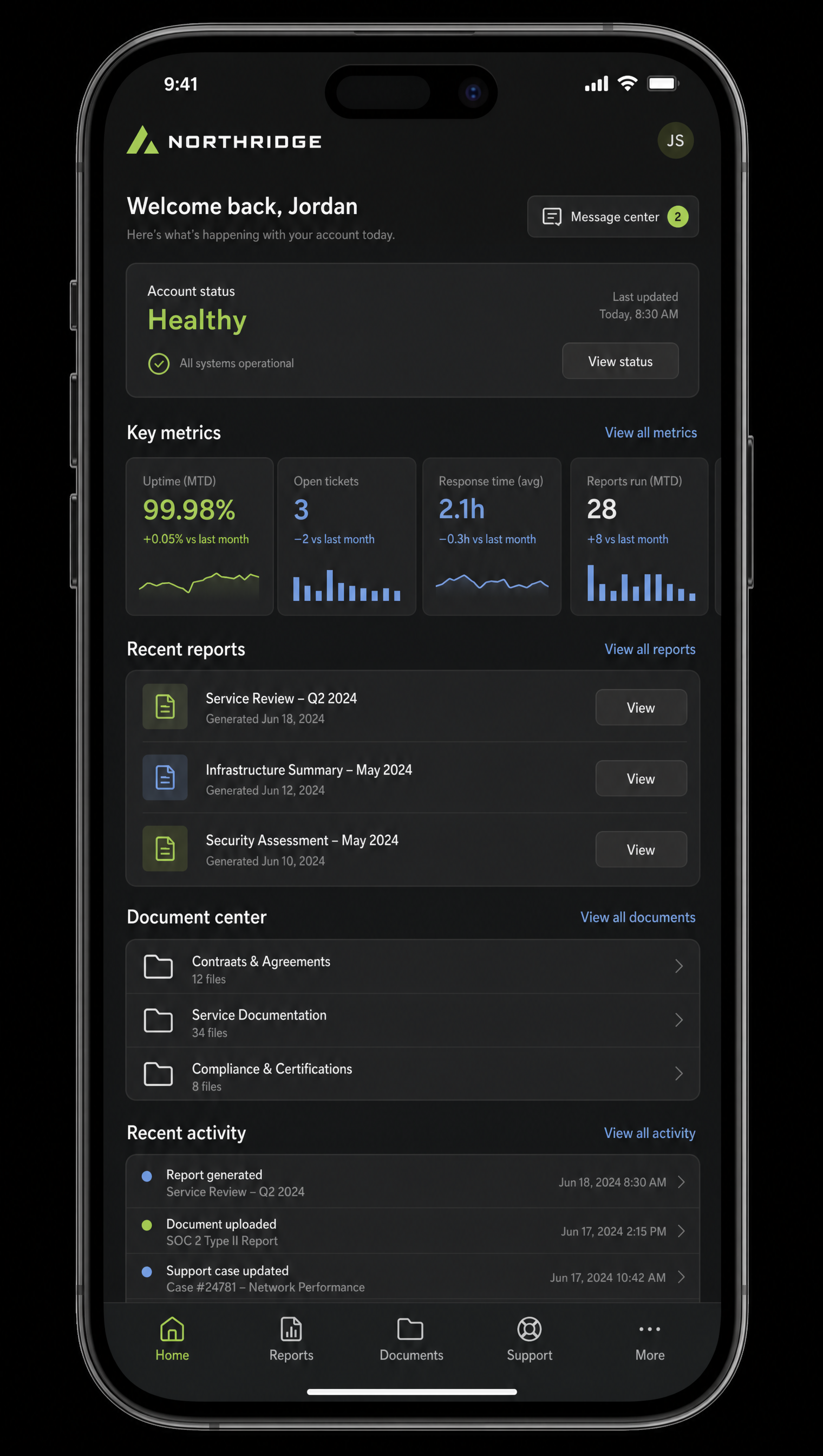 Kundenportal und Reporting Use Case